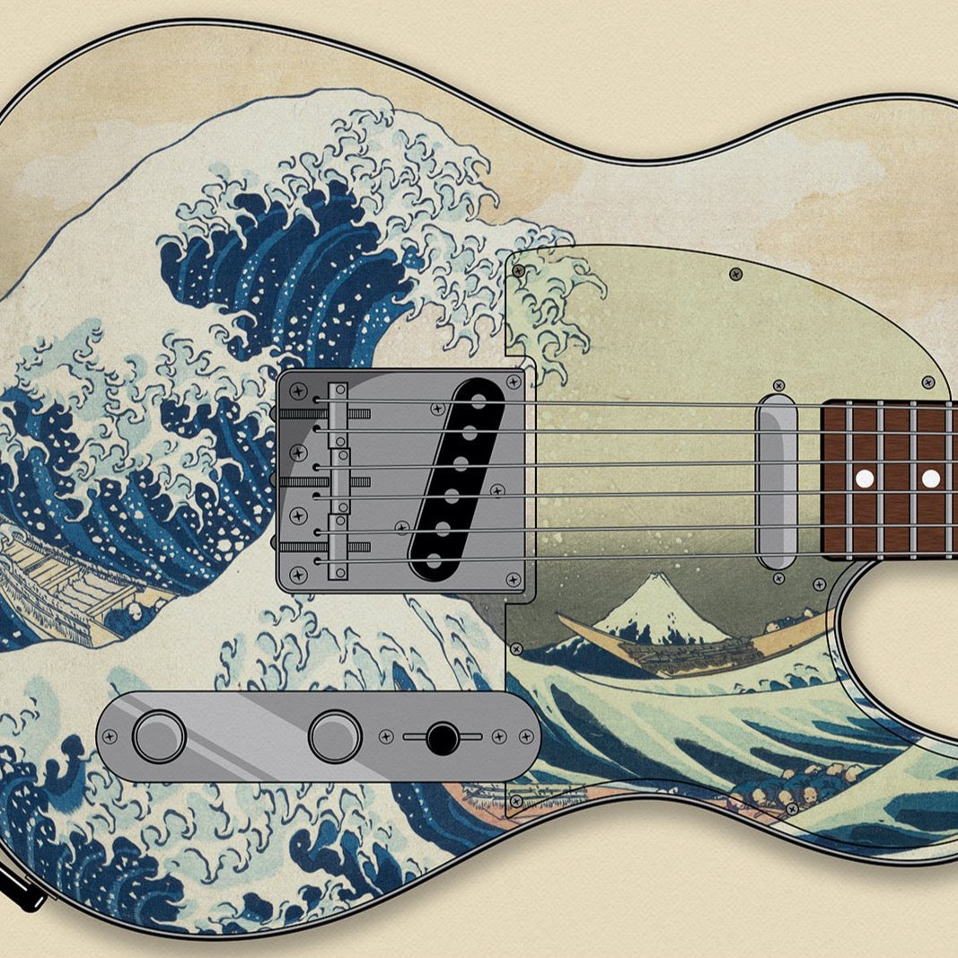 The Great Wave Tele Print