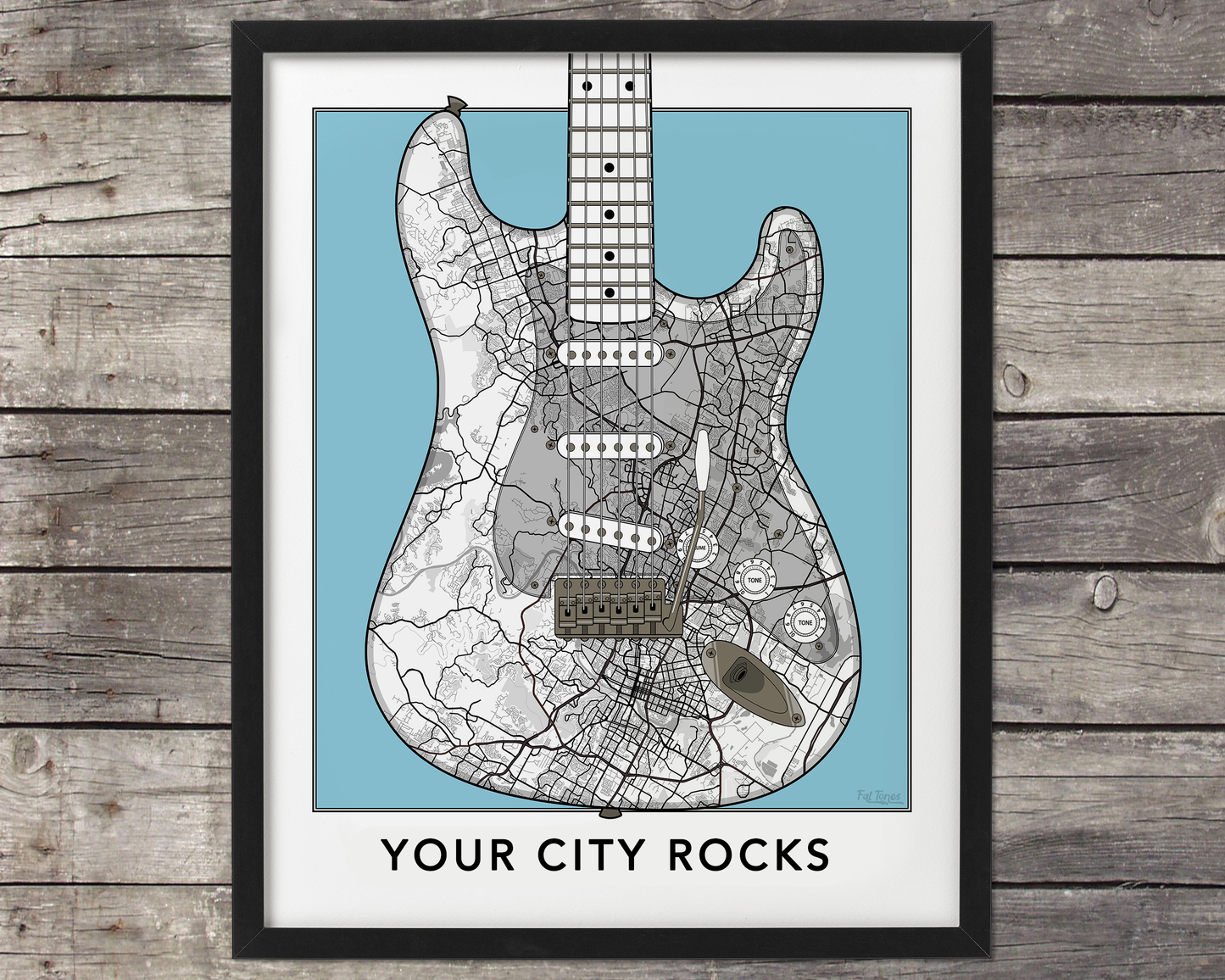 Custom City Strat Map