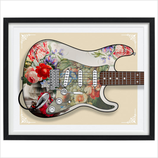 Antique Flowers Strat Print