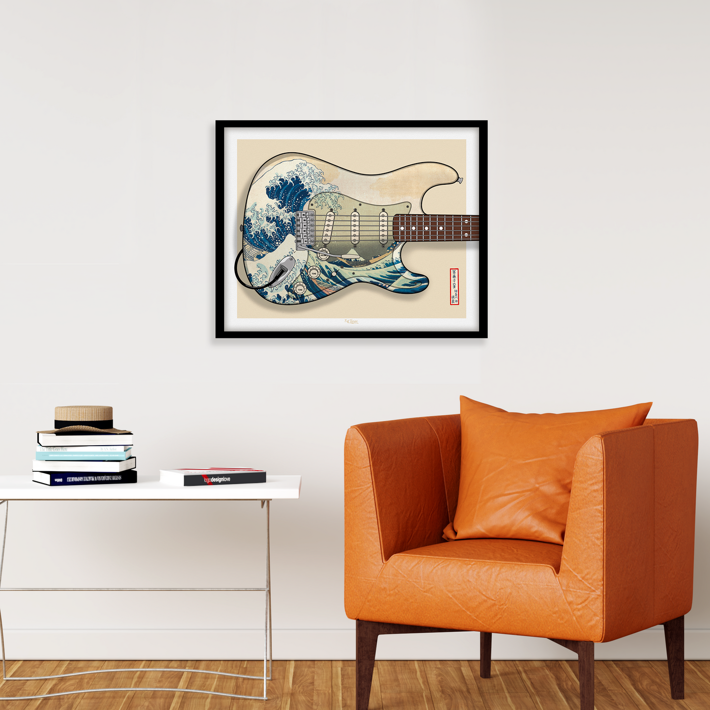 The Great Wave Strat Print