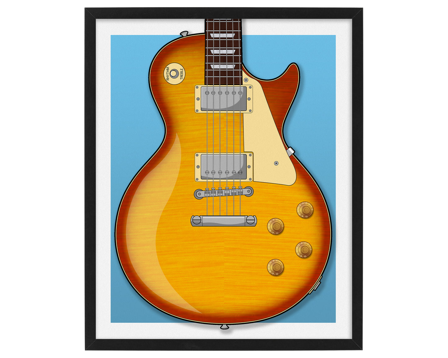 LP Sunburst Style Print