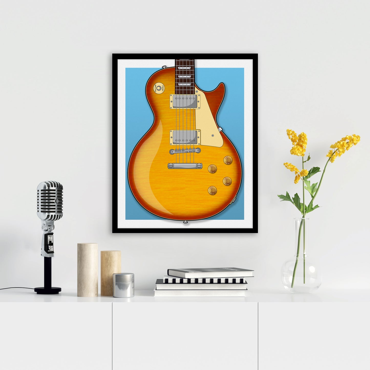 LP Sunburst Style Print