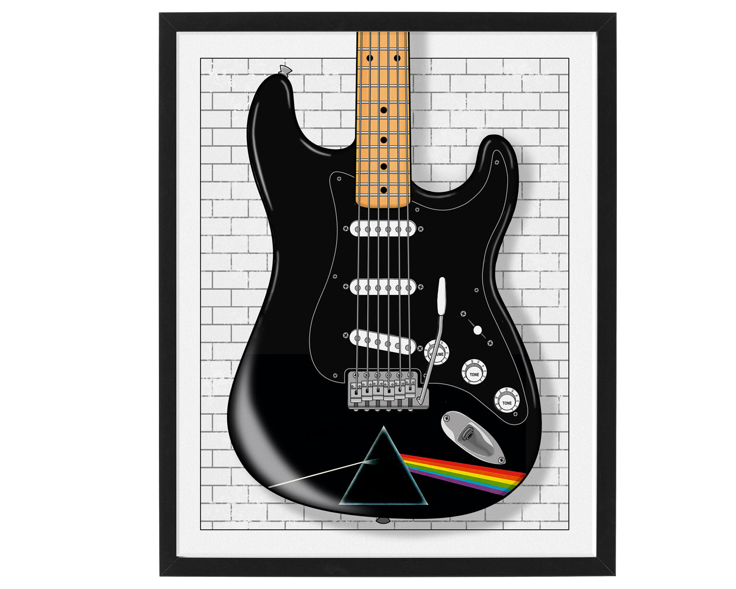 Pink Floyd David Gilmour Inspired Print
