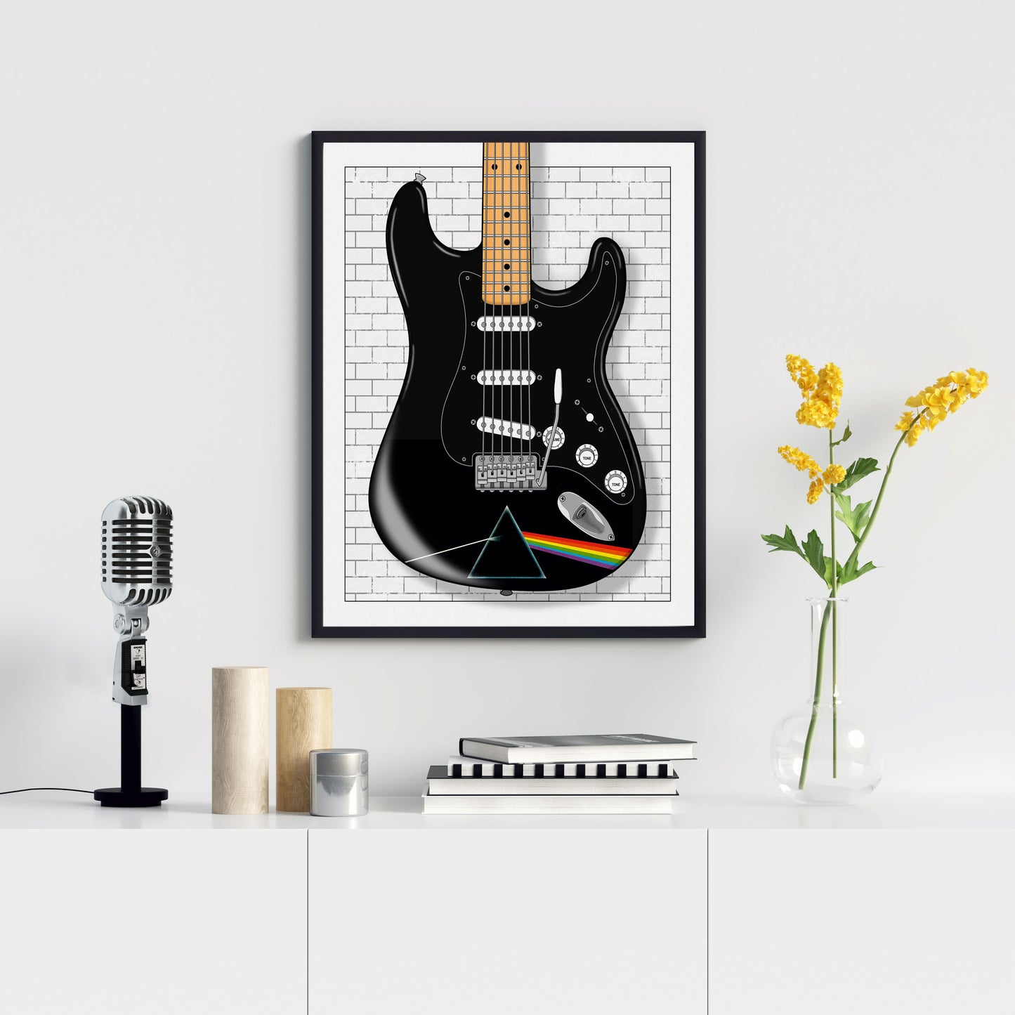 Pink Floyd David Gilmour Inspired Print