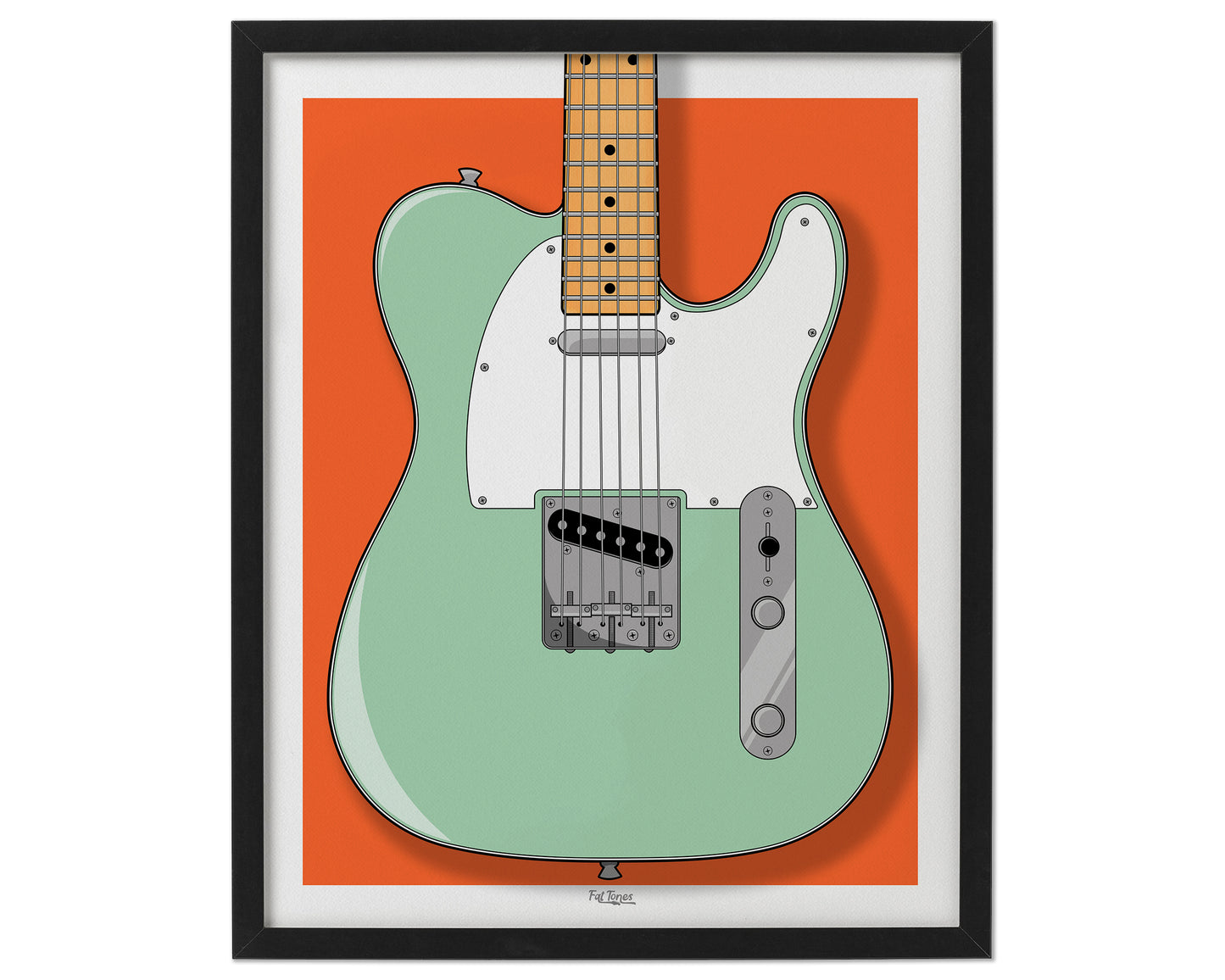 Surf Green Tele Print