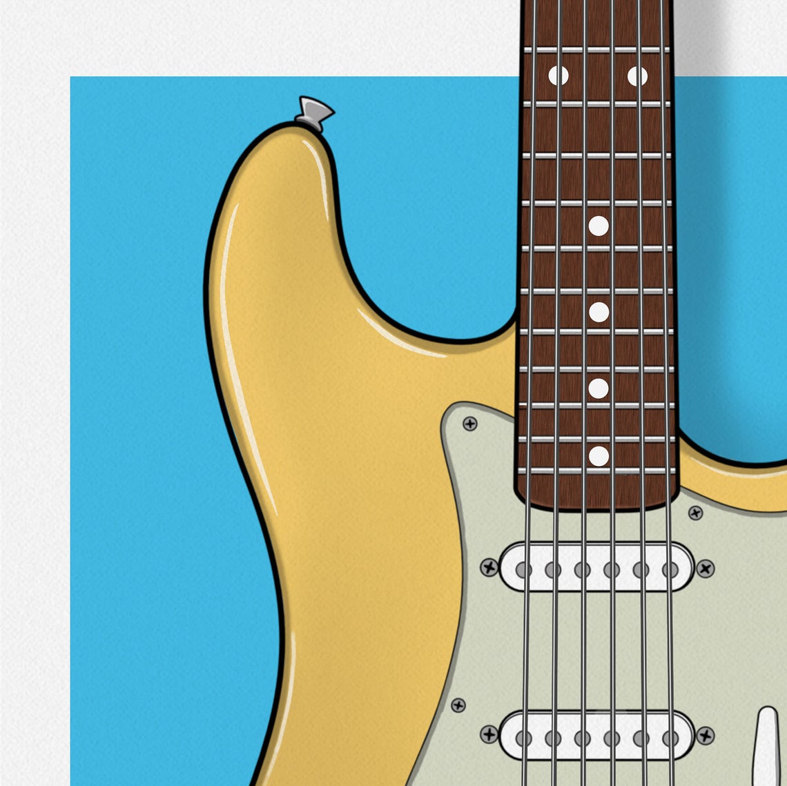 Gold Top Strat Print
