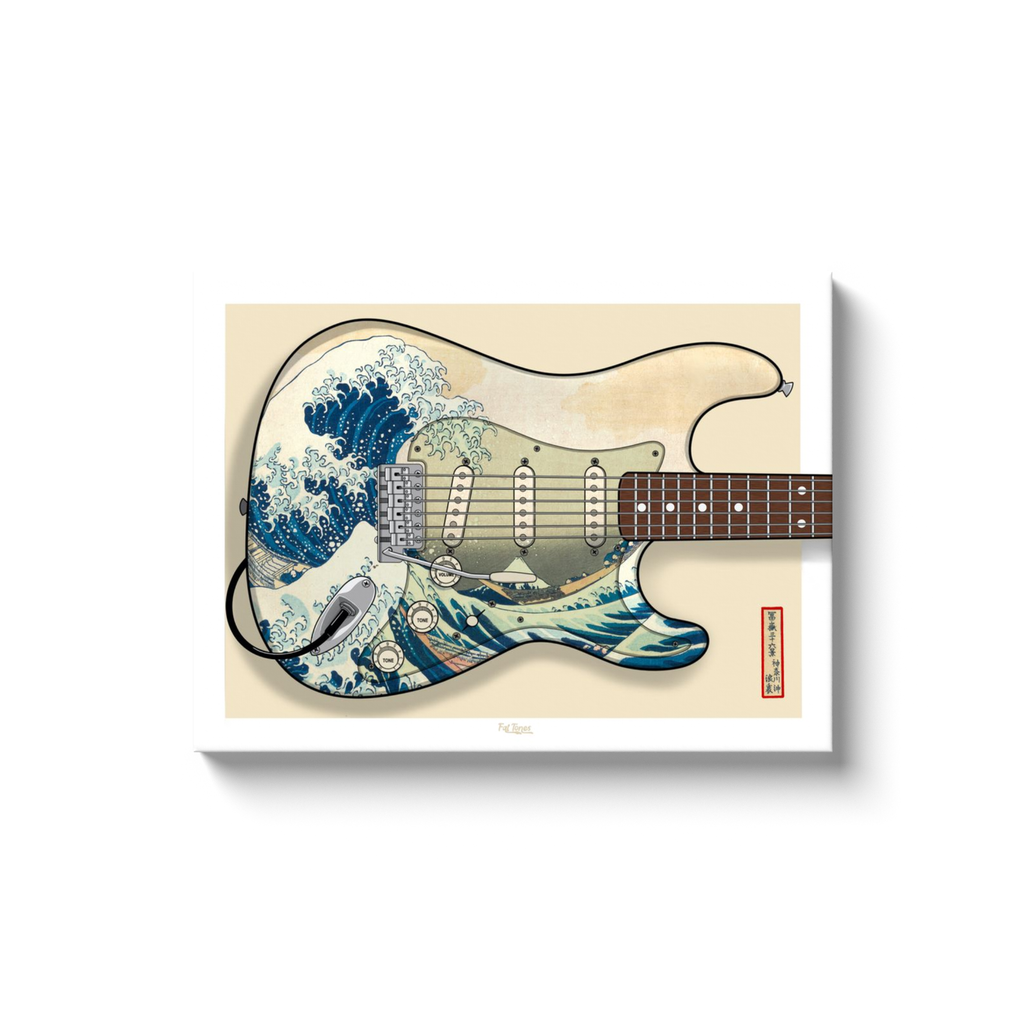 The Great Wave Strat Print
